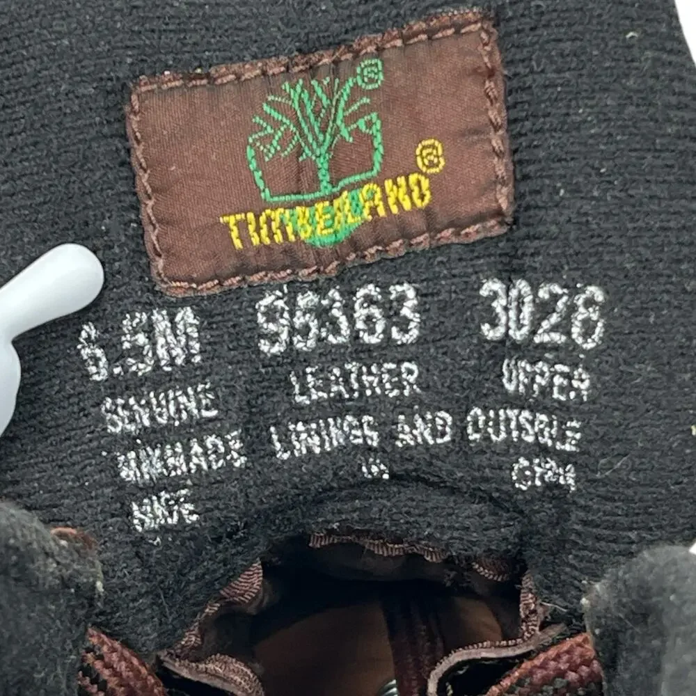 Timberland Euro Hiker 95363 Kids 6.5M Brown Leather Boots Vintage Hiking